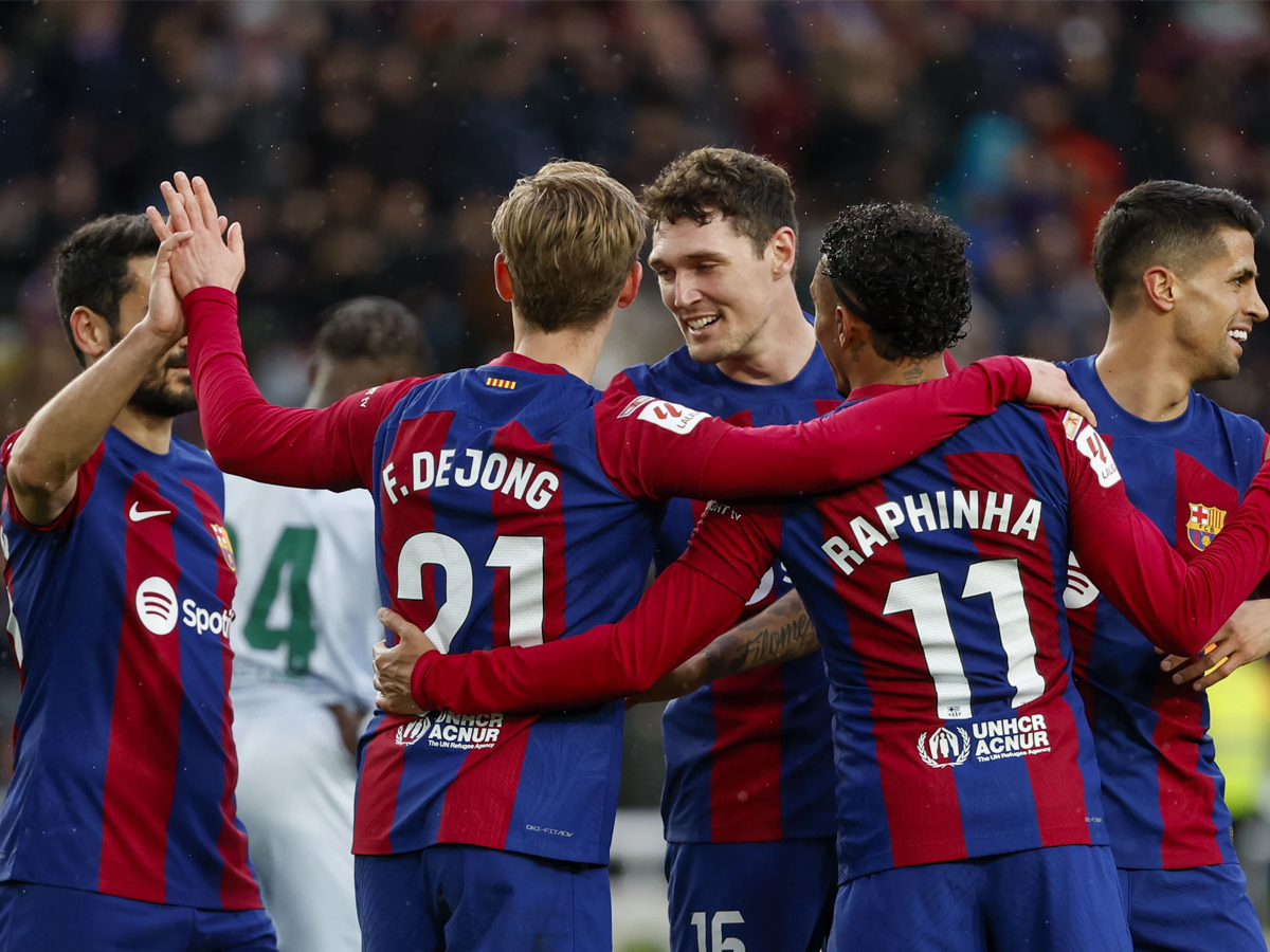 Barcelona goleó a Getafe y sube al segundo lugar