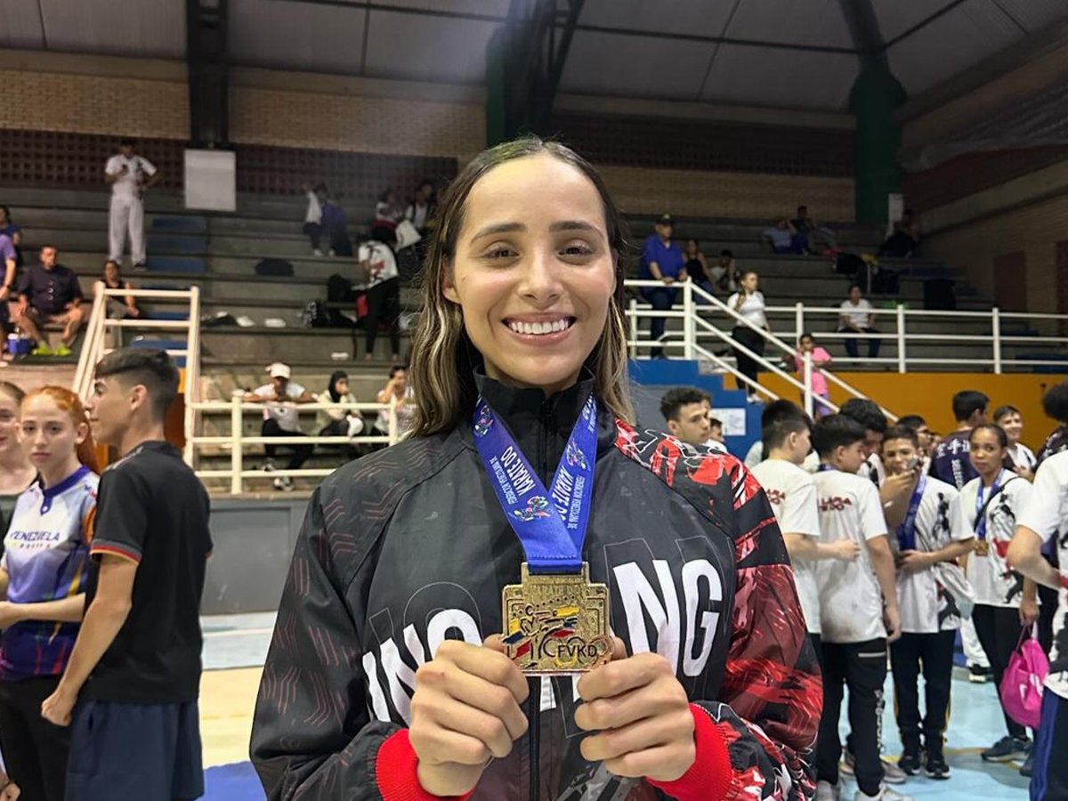 Claudymar Garcés es campeona nacional de Kumite