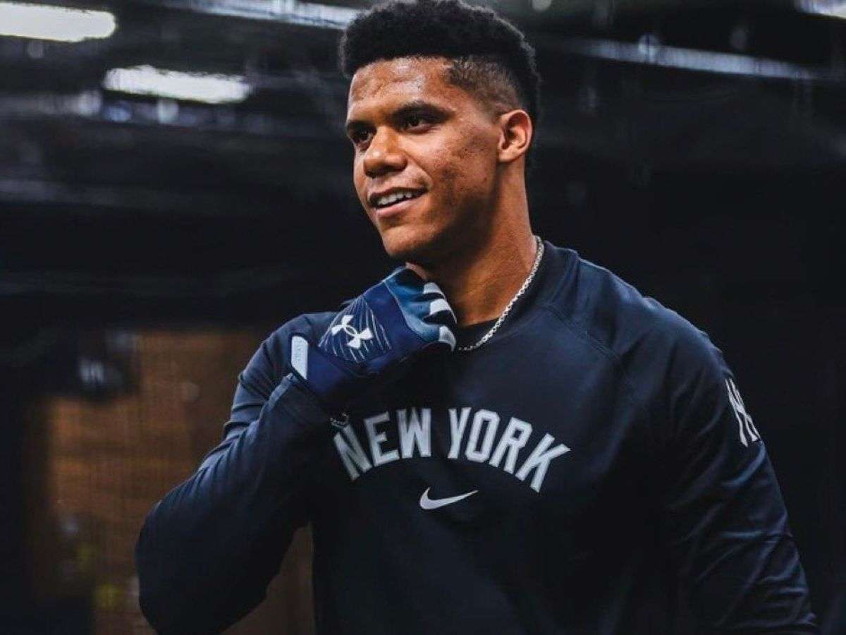 Juan Soto llegó a los entrenamientos de los Yankees