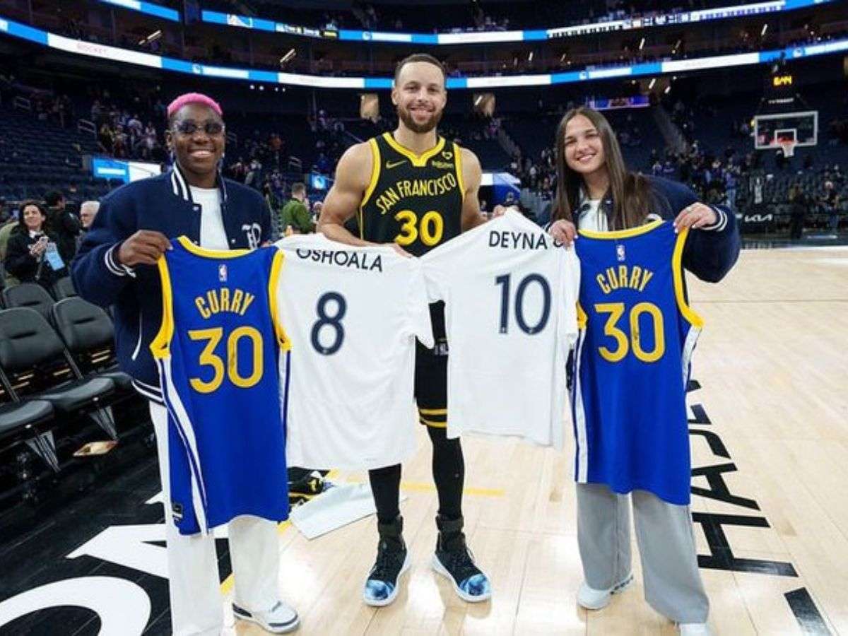 Deyna compartió con Sthephen Curry y Warriors