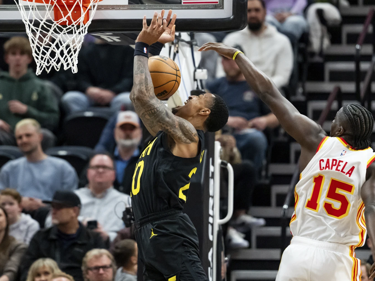 Jazz dispusieron de Hawks por una canasta de diferencia