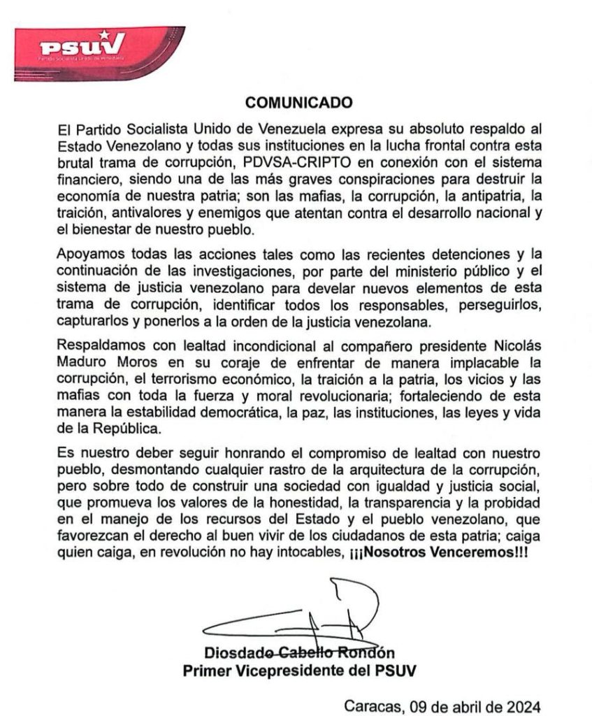 Partidos políticos respaldan lucha contra la corrupción