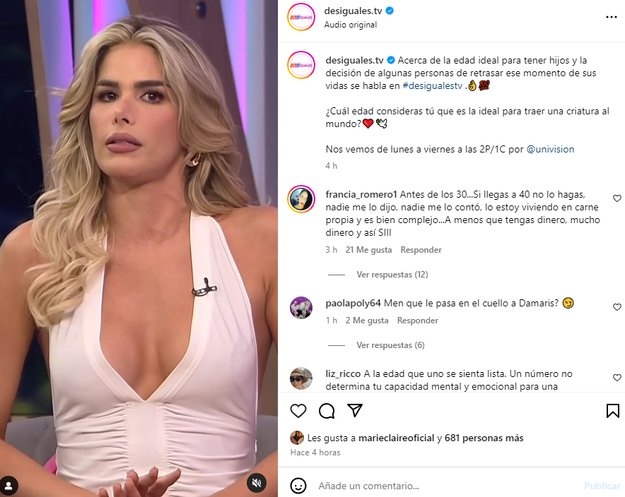 Marie Claire Harp reveló que congelará sus óvulos este año