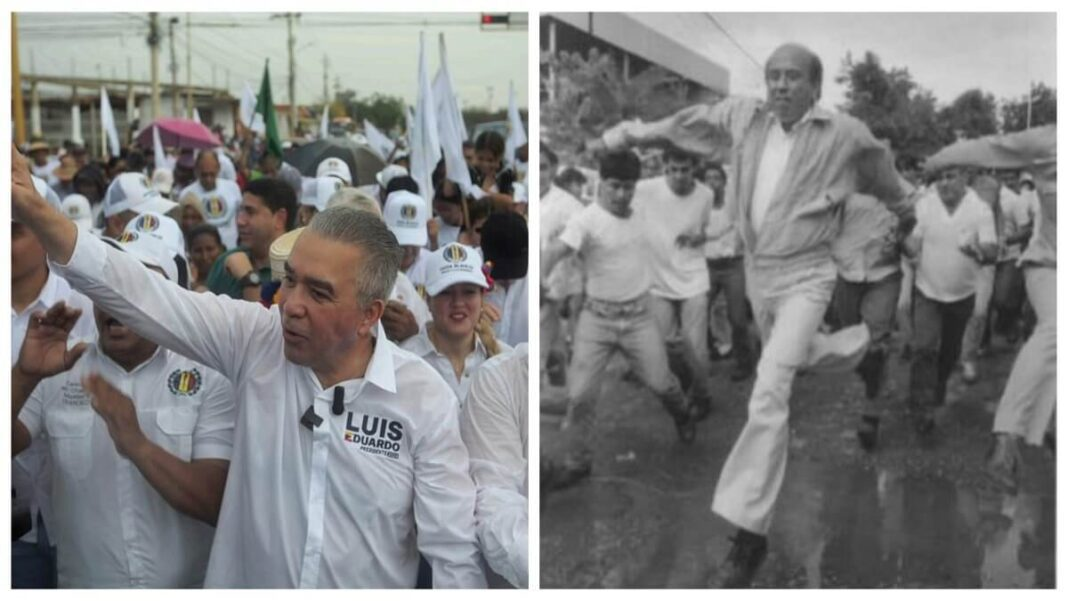El candidato presidencial de AD Luis Eduardo Martínez imitó a Carlos Andrés Pérez