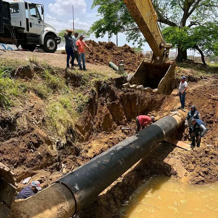 Sustituyeron 7 metros de tubería de agua potable en Santa Teresa del Tuy