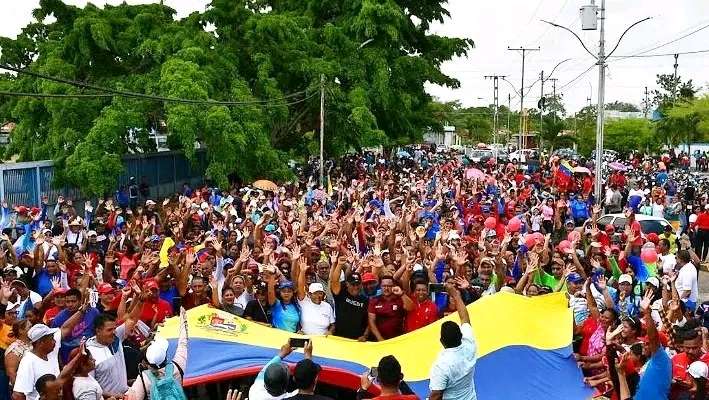 En Tucupita marchan para rechazar las sanciones económicas