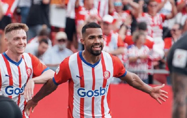 La felicidad del venezolano Yangel Herrera tras la clasificación del Girona a la Champions League por primera vez en su historia