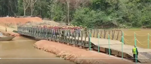 Culminan construcción de puente sobre río Cuyuní en la Guayana Esequiba