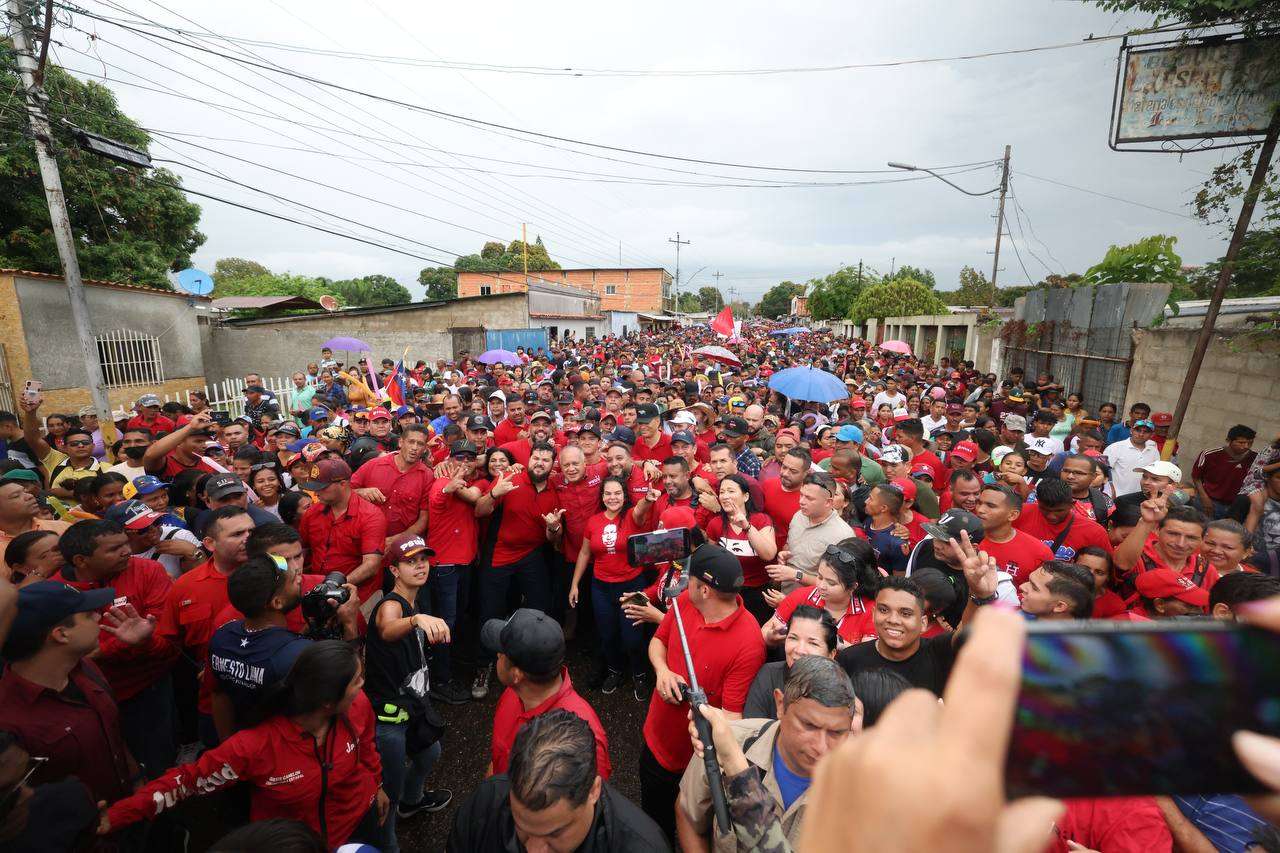 Monaguenses marcharon en apoyo a Maduro