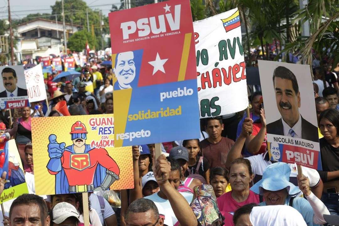 El chavismo toma las calles de Guanare en apoyo a Maduro