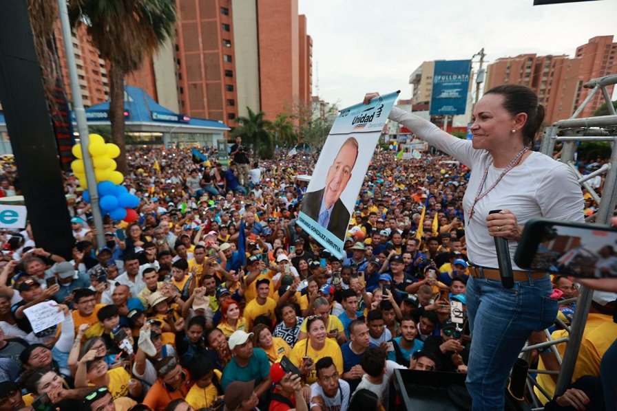 María Corina Machado aseguró en Zulia que ganarán y cobrarán el 28 de julio