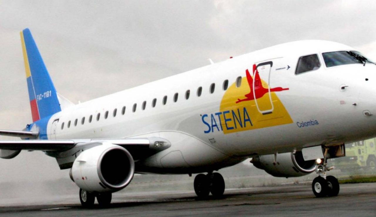 Avión de la colombiana Satena sufrió un percance al despegar de la isla de San Andrés