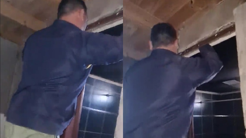Joven reparaba las paredes de la casa de su abuela y se llevó una gran sorpresa por lo que halló en su interior