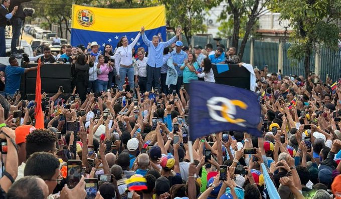 Detienen cuatro activistas tras acto político de María Corina y Edmundo González en Guatire