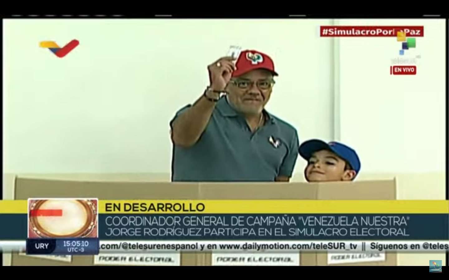 Jorge Rodríguez: Hay una presencia masiva de electores por el simulacro