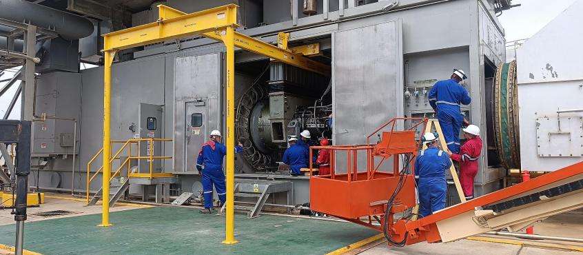 Petroboscán reactiva turbina generadora de electricidad en Zulia