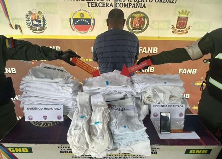 Fanb incautó 25 kilos de cocaína