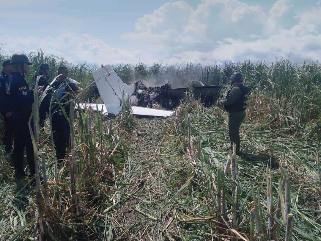 Hallan en Portuguesa aeronave siniestrada usada para el narcotráfico