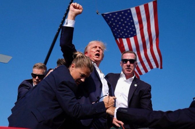 Donald Trump resulta herido durante acto de campaña en Pensilvania