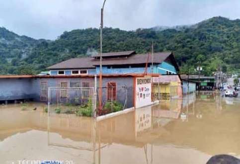 Río Guarapiche se desbordó y afectó a Acosta y Caripe en Monagas