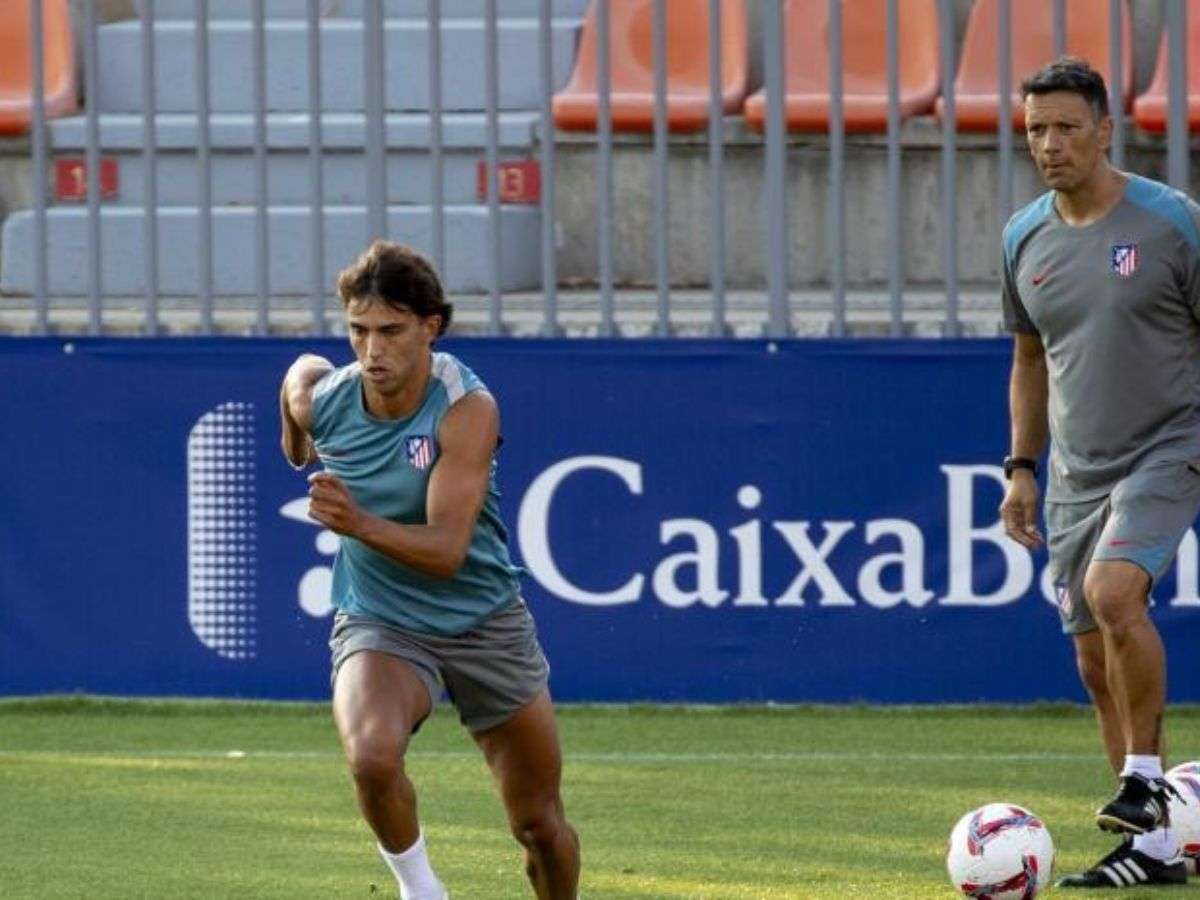 Félix se unió a los entrenamientos del Atlético