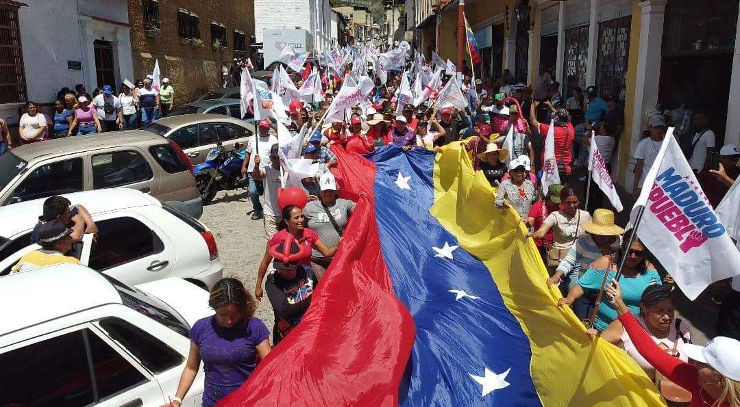 Con marchas y caravanas trujillanos celebran triunfo de Nicolás Maduro