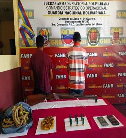 La GNB detuvo a dos del Tren del Llano