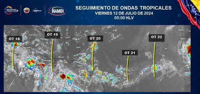 El domingo llega la onda 20 de la época lluviosa