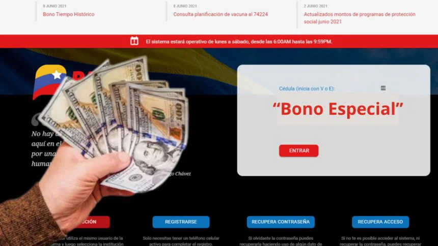 Esperan la entrega de bono especial por el Sistema Patria