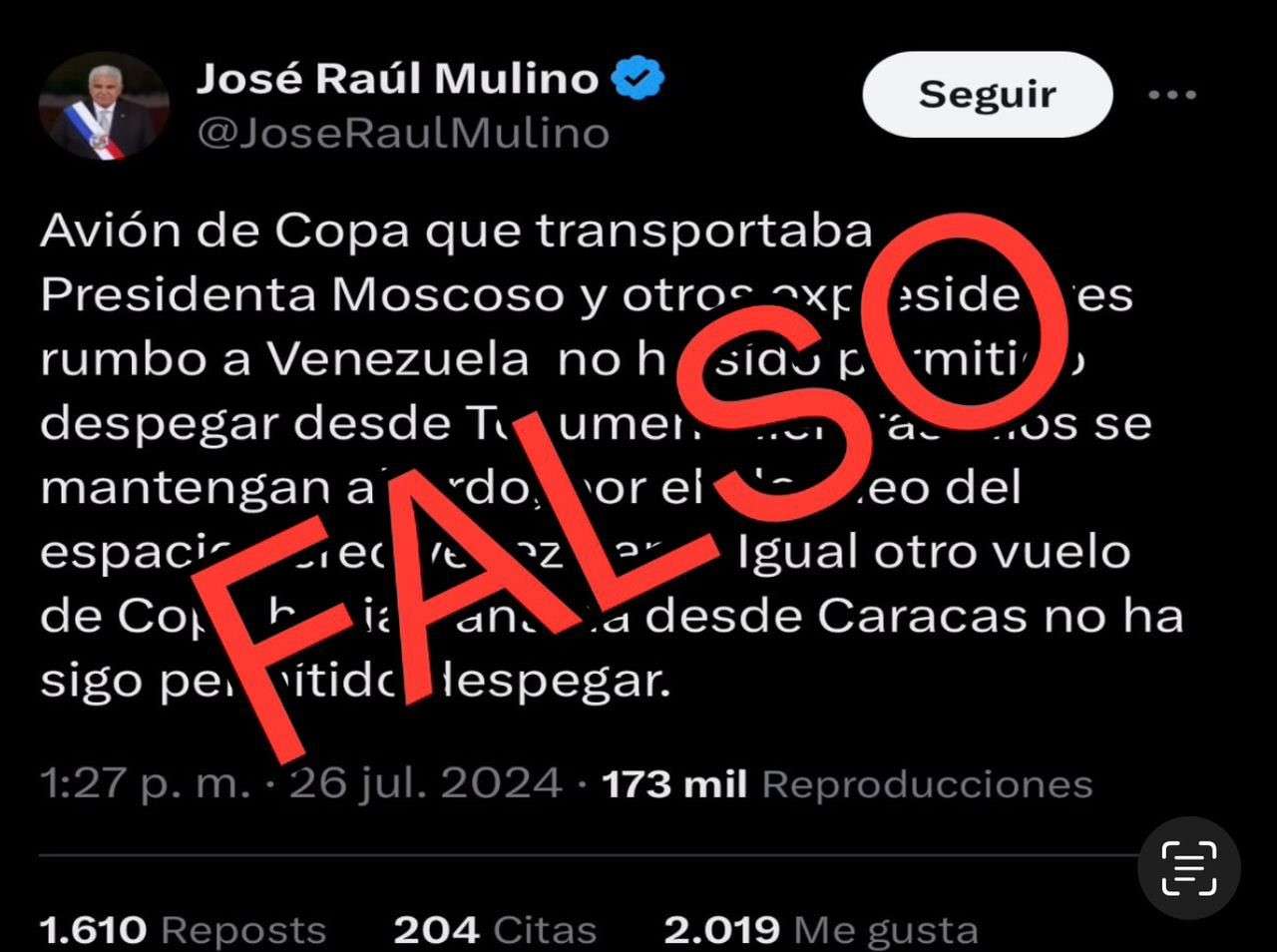 INAC: espacio aéreo venezolano no está cerrado