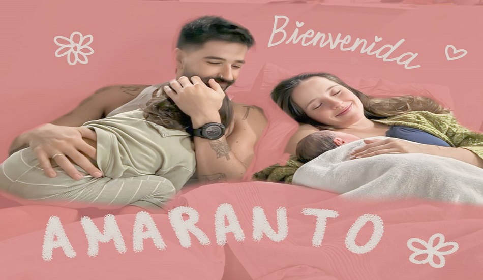 ¡Nació Amaranto! La hija de Evaluna Montaner y Camilo Echeverry: “Niña de terciopelo dorado”