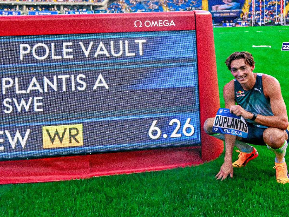 Armand Duplantis superó de nuevo su récord mundial