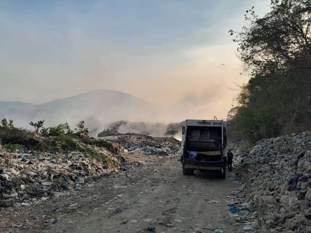 Obras de saneamiento en vertedero Marín 1 de Cúa alcanzan el 70%
