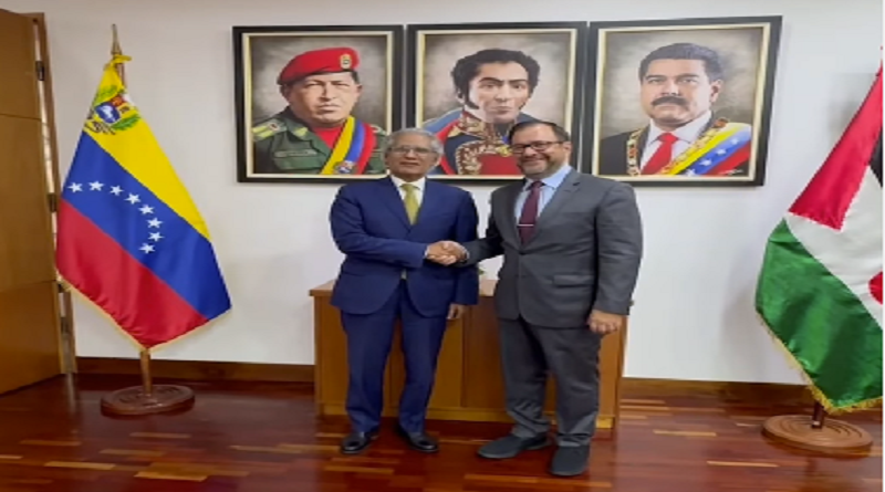 Canciller Yván Gil recibe a su homólogo de Saharaui