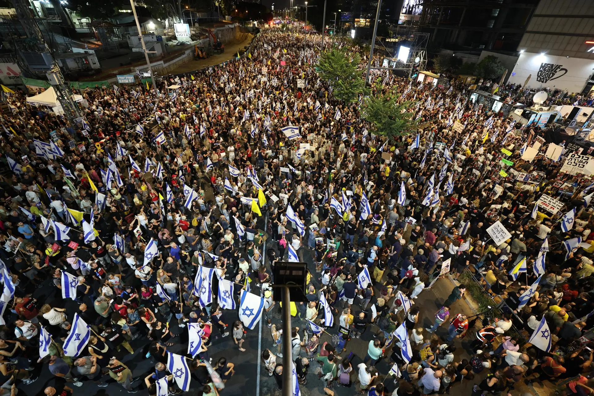 Masivas marchas en Israel contra Netanyahu
