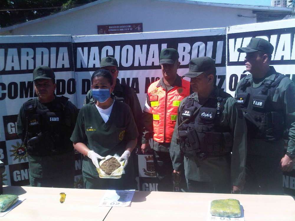 La GNB incautó 70 panelas de drogas