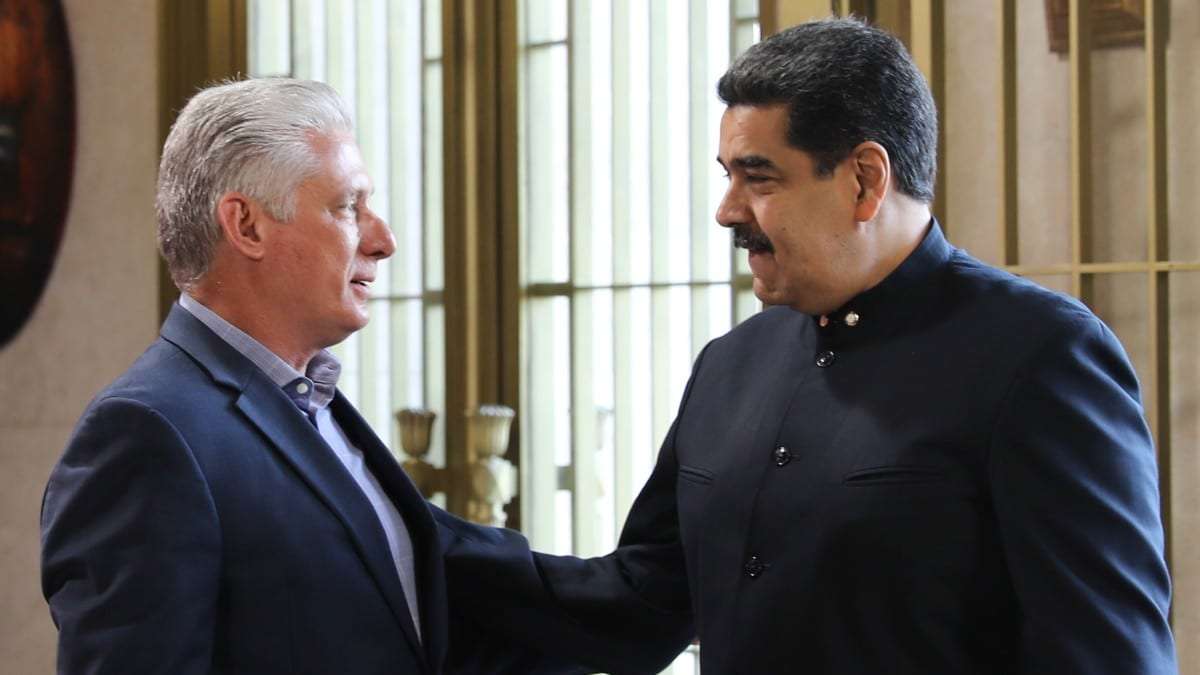Maduro agradece a Díaz-Canel su solidaridad “frente a los actos criminales de EEUU”
