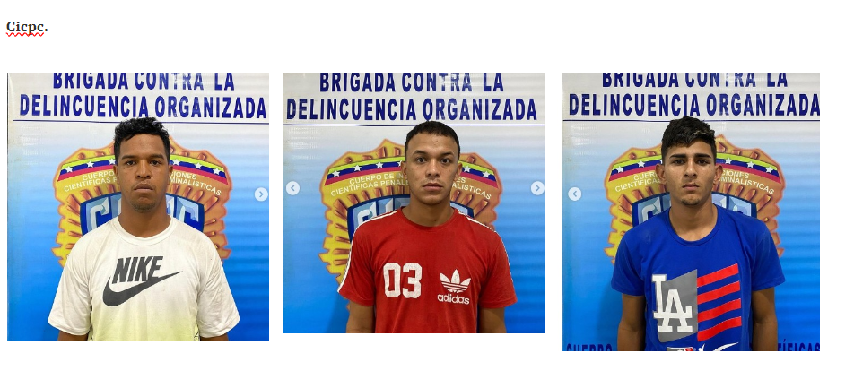 CICPC detuvo a tres jóvenes implicados en una red de trata de personas