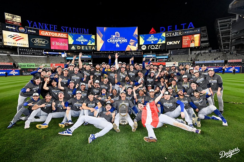 Los Dodgers superan a los Yanquis y ganan su octavo título de la Serie Mundial