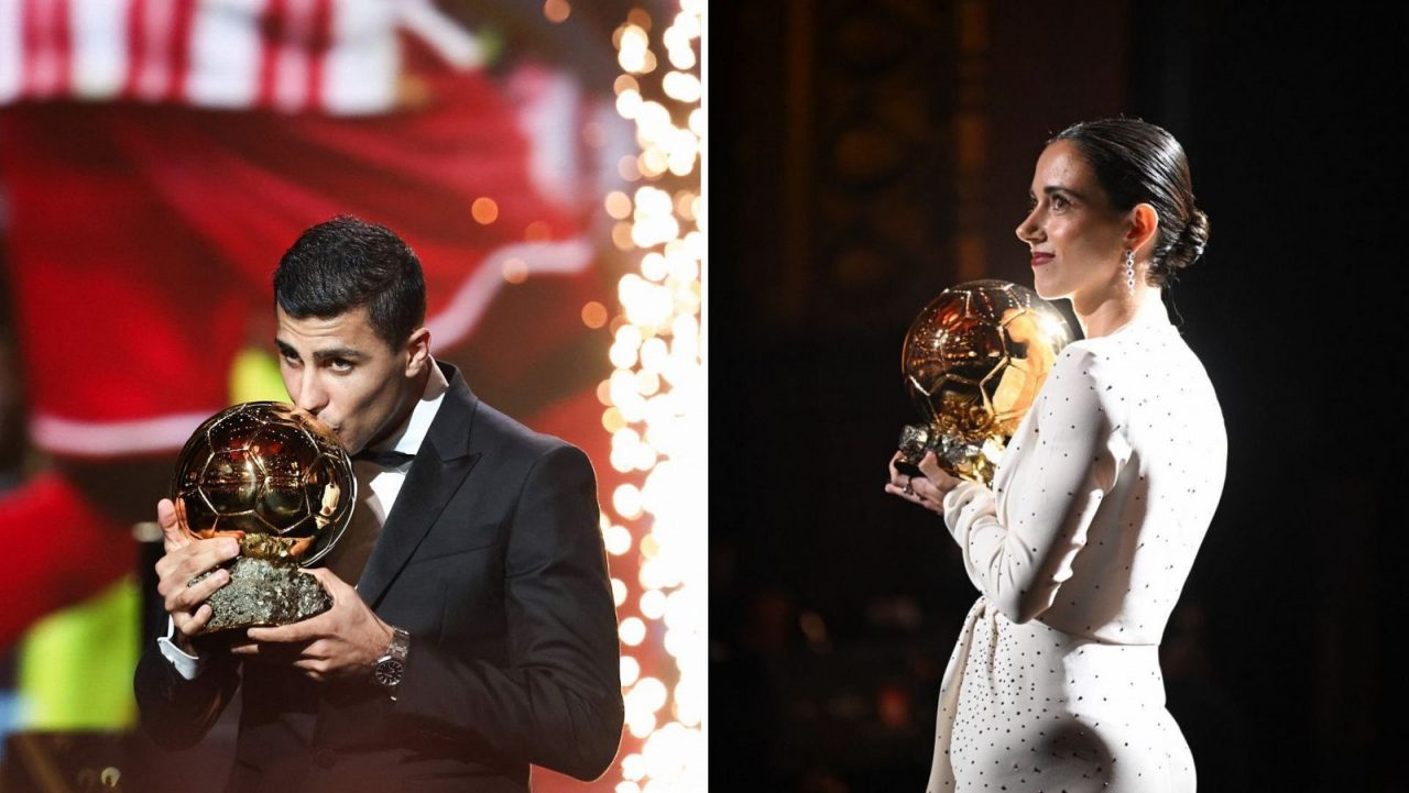 El Balón de oro queda en manos ibéricas Rodri y Aitana Bonmati