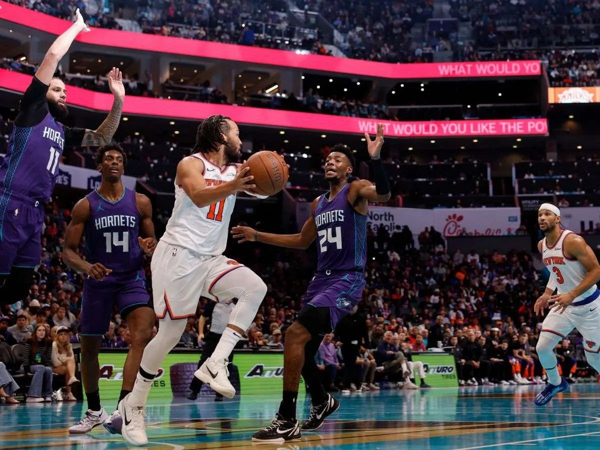 Los Knicks vencieron por la mínima a los Hornets