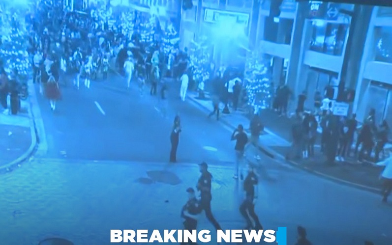 El momento en que el asesino de Halloween en Orlando ejecuta a una de sus víctimas y es arrestado por la Policía