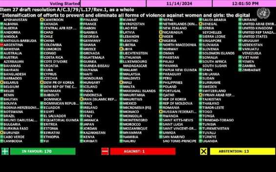 Vicepresidenta: En un arrebato de locura Argentina se opone a resolución de la ONU