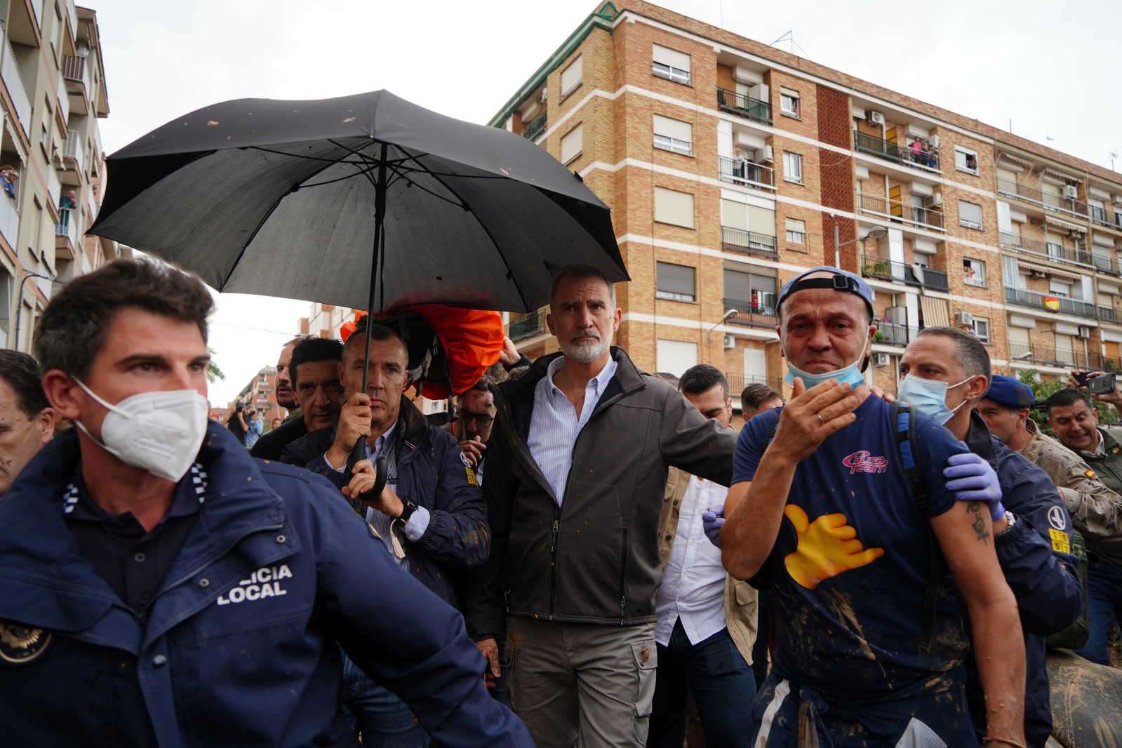 Reyes de España y Pedro Sánchez abucheados en Valencia
