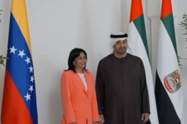 Delcy Rodríguez se reunión con el presidente de EAU para revisar las relaciones bilaterales