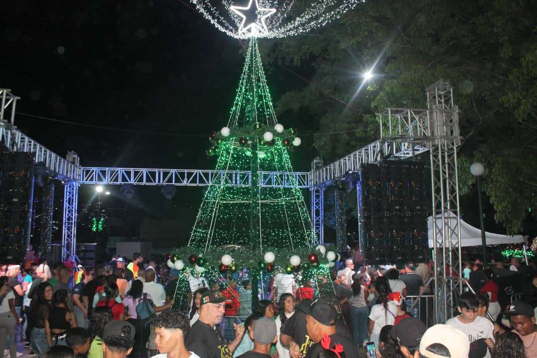 Guareneros le dieron bienvenida a la navidad con encendido de luces