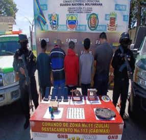 Capturados 5 integrantes de la banda criminal Yeico Masacre