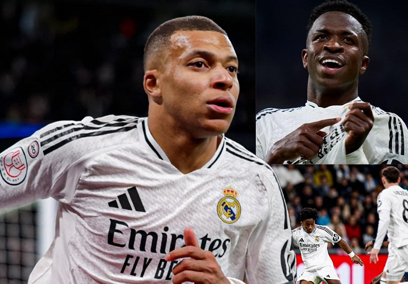 Silbidos y el festejo a puro gesto de Mbappé