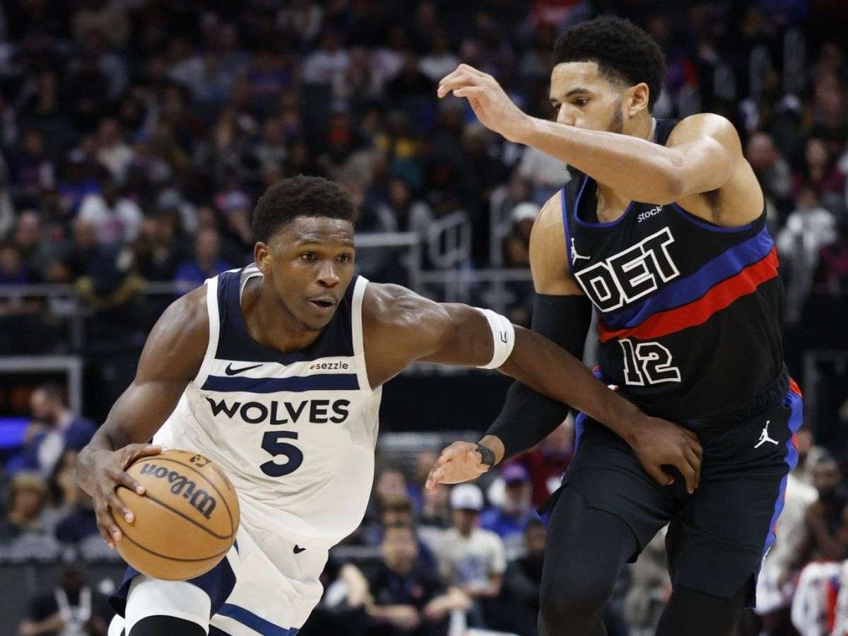 Pistons superan a los Timberwolves en noche de Edwards