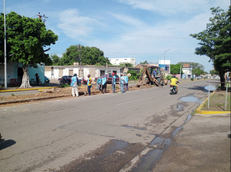 Transformación de la avenida Manaure en Coro entra en su segunda fase